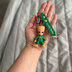 Guardians of galaxy groot keychain new